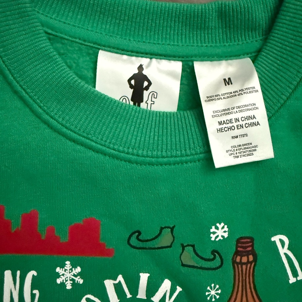 Elf Holiday Graphic Sweater - Picture 3 of 4